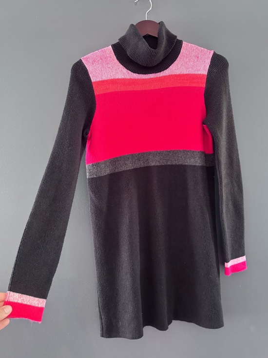 Free People Dresses & Skirts - Free People "Winter Break" Colorblock Turtleneck Sweater Dress Woman’s XS xsmall